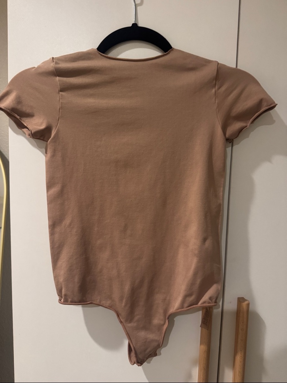 SKIMS Short-Sleeve Bodysuit in Dusty Taupe